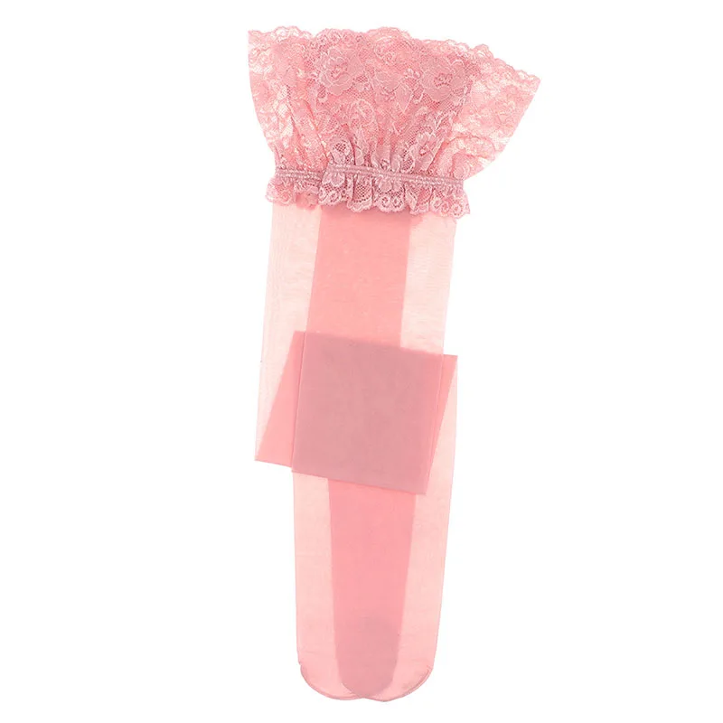 Dark pink Varsbaby женское сексуальное высокоэластичное нижнее белье цветочный кружевной чулок красивые ноги свободный размер для дам - Цвет: Dark pink