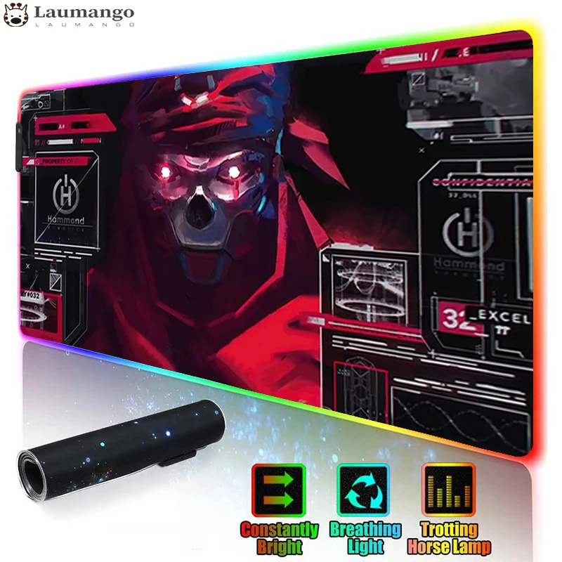 Коврик для мыши и клавиатуры RGB Apex Legends компьютерный игровой коврик XL большой