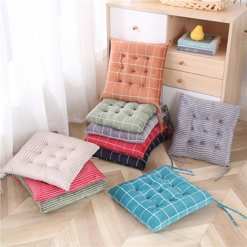Сиденье в клетку на стул подушка полоску модное украшение для дома и офиса