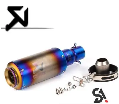 51 мм мотоцикл Yoshimura Модифицированная выхлопная труба akrapovic углеродное волокно с глушитель тканый узор выхлопная труба Лазерная Марка - Цвет: A