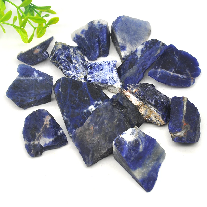 Необработанные синие кальдалитовые натуральные кварцевые кристаллы и камень для домашнего декора, ювелирные изделия ручной работы