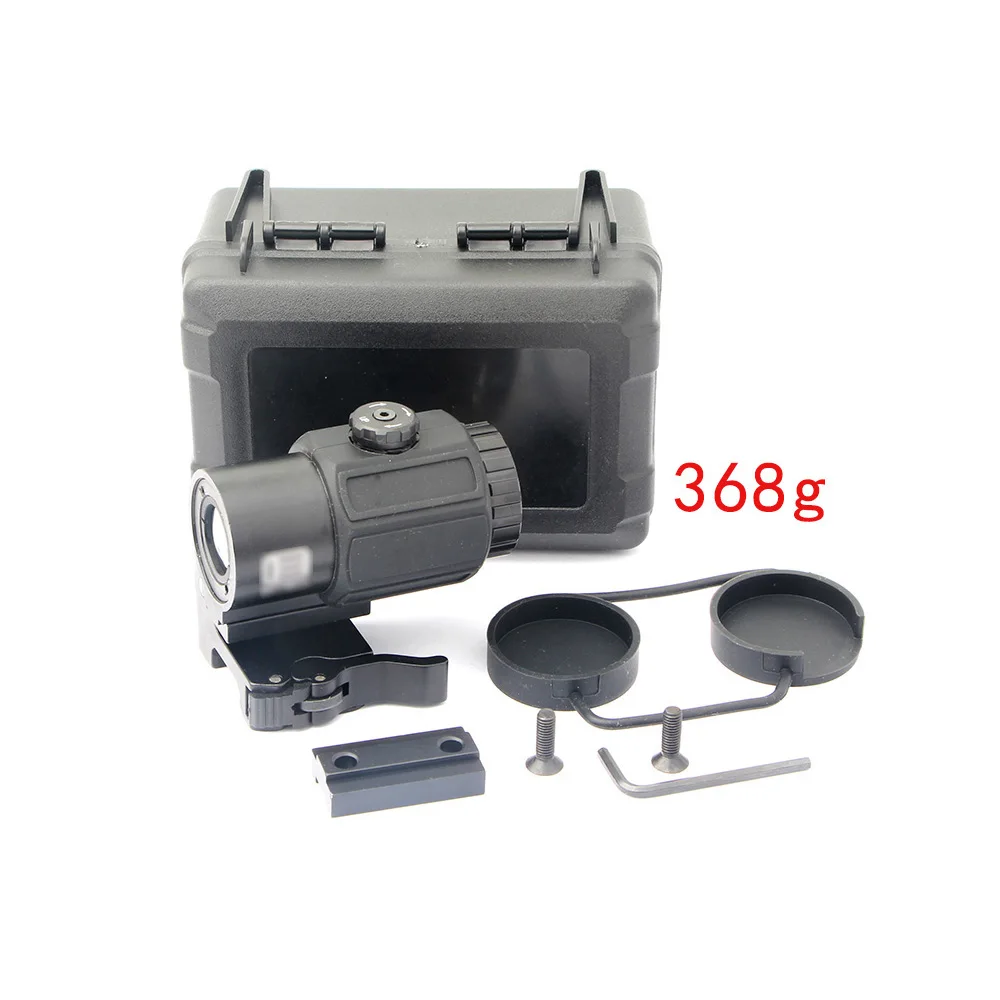G43 3x Magnifier Scope Sight with Switch to Side STS QD Mount Fit for 20mm rail Rifle Gun Tactical Hunting