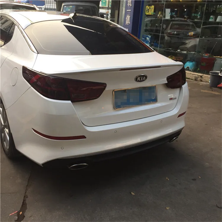 Для KIA спойлер Optima 2014-2015 K5 с светильник высокое качество ABS материал заднее крыло