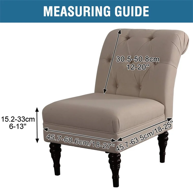 Чехол для одноместного дивана вельветовый без подлокотников эластичный