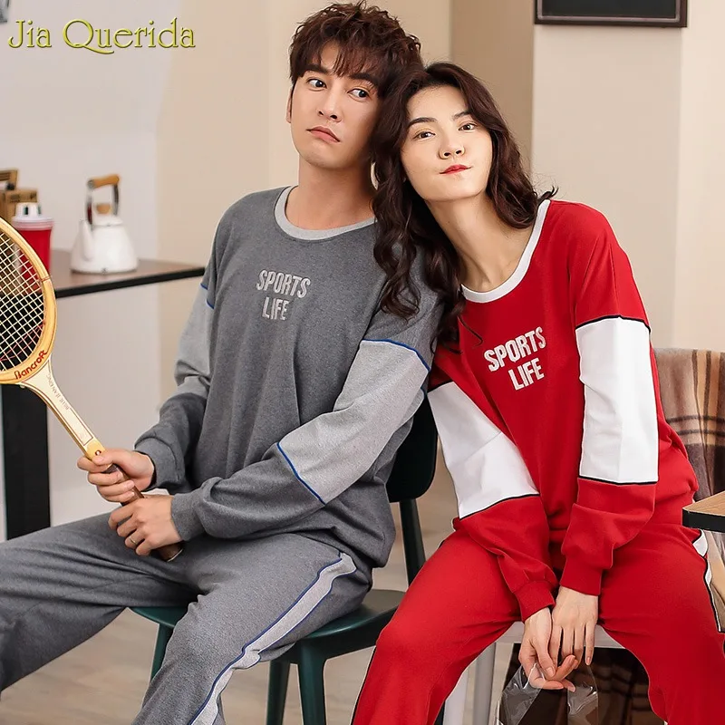 Домашний костюм для женщин и мужчин комплект нижнего белья пижама с длинными