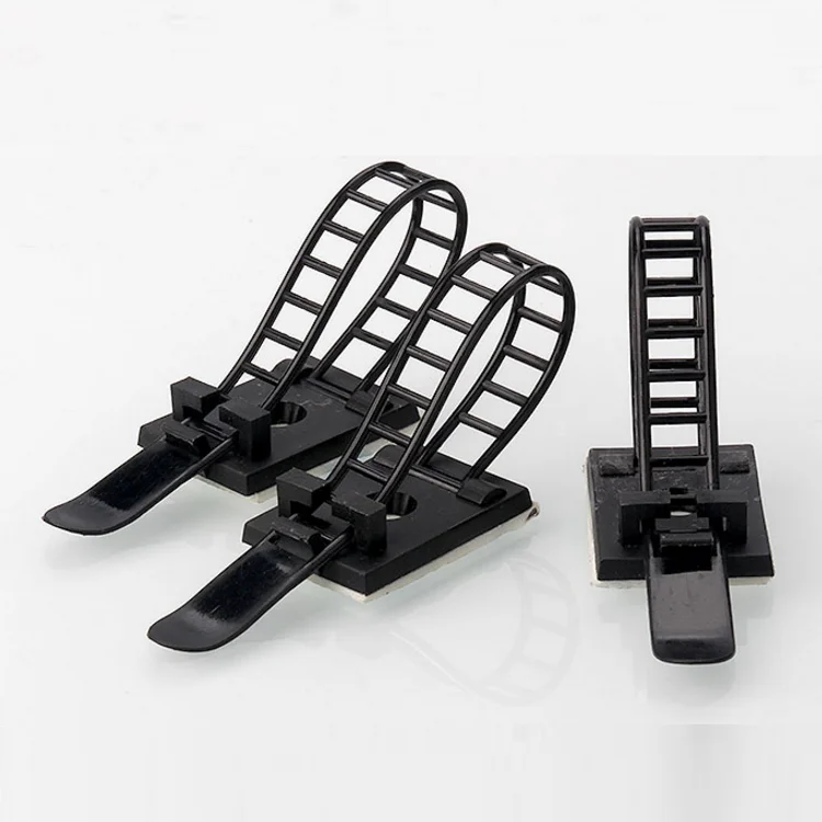 10pcs CL-1 CL-2 CL-3 Cable Clips Self Adhesive Mount Wire Clamp Line Tie Fixed Adjustable Fasten Organizer Holder White Black - купить по