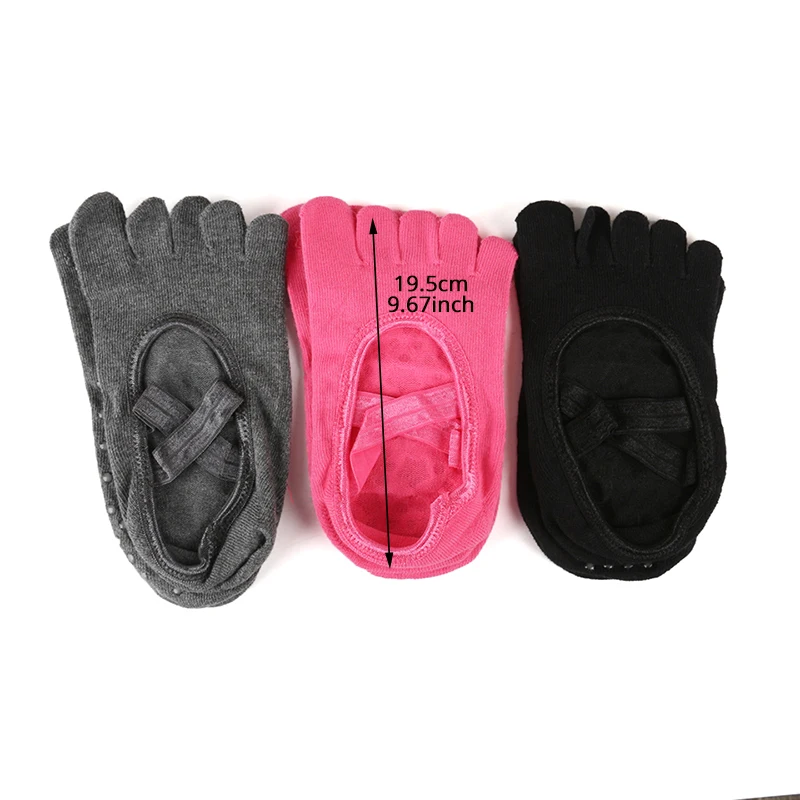 Новинка носки с пятью пальцами тапочки женские нескользящие хлопковые для