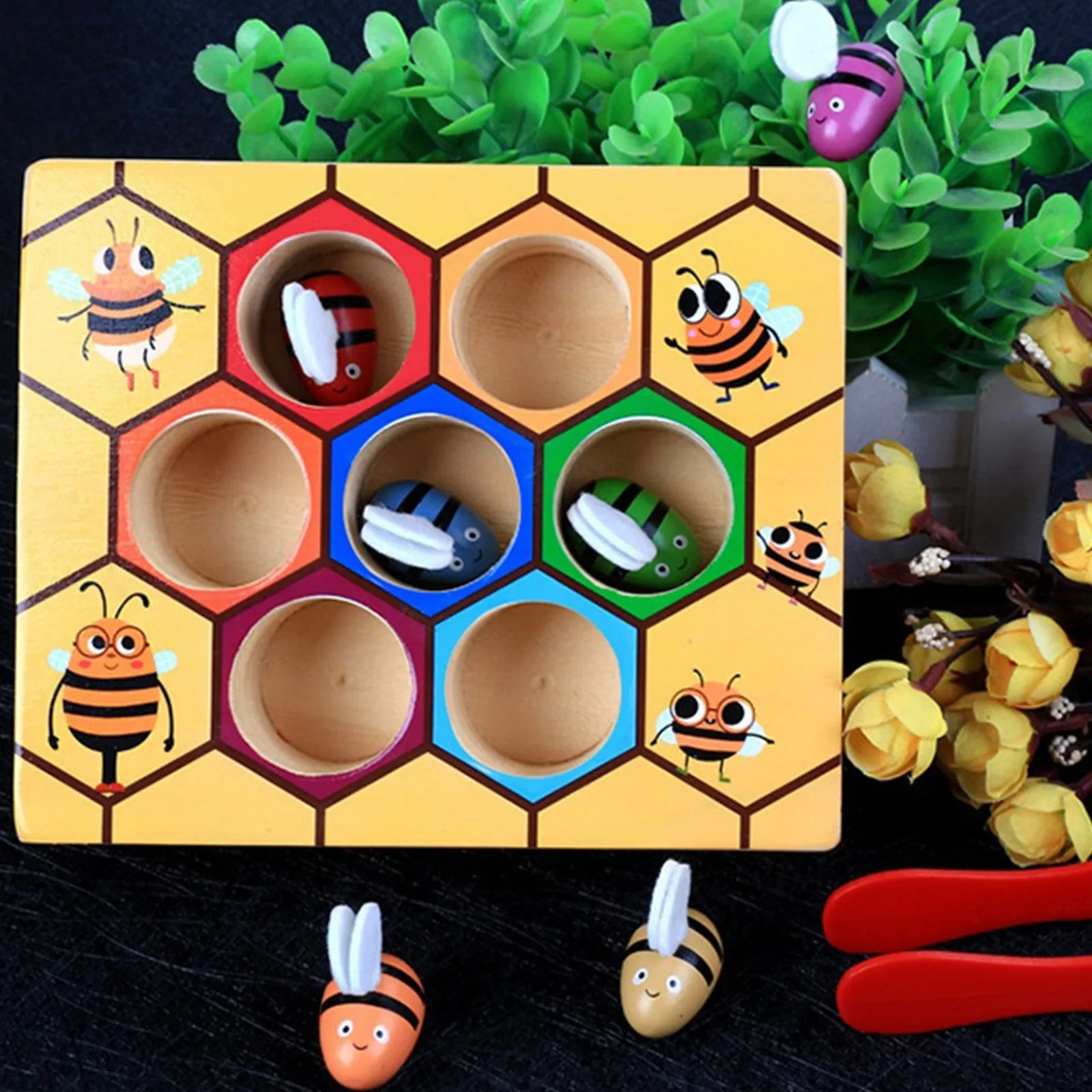 

Деревянная игрушка-пазл «Поймай» для раннего развития в детском саду