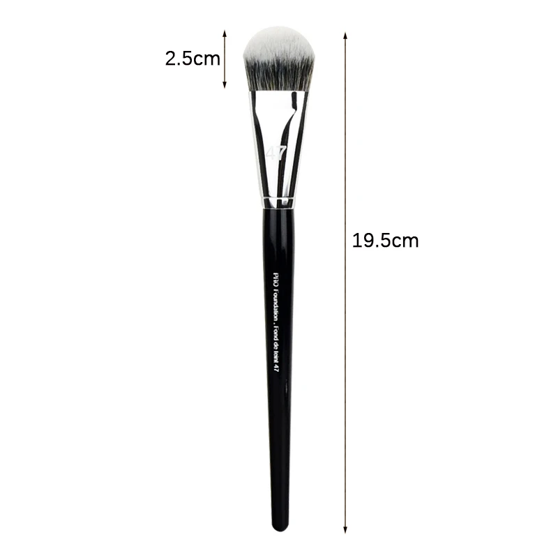 

1Pc Professional Pro Foundation Brush Long Wood Handle Big Concealer Brush Synthetic Hair Cream Sculpting Bronzer Makeup Brush