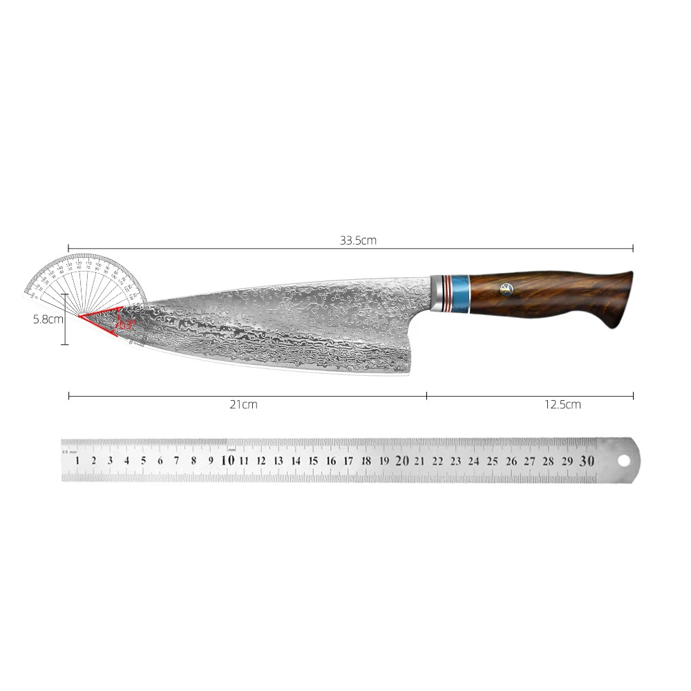8 дюймов Кухня ножей шеф повара с высоким содержанием углерода VG10 японский 67 слой