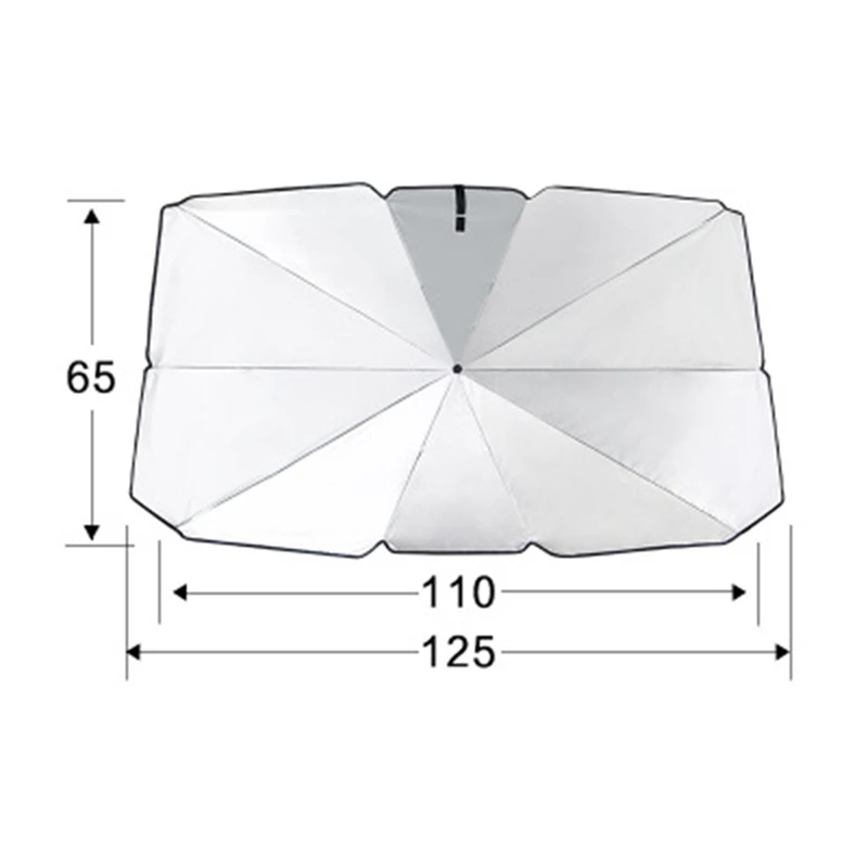 

1 Car Sunshade Interior Front Window Sun Shade Cover UV Protector Sun Blind Umbrella SUV Sedan Windshield Protection Accessories