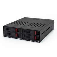 he 2006 4x2 5 inch slots sata internal rack hard drive case hdd ssd mobile enclosure cover with led indicator capacity expansion