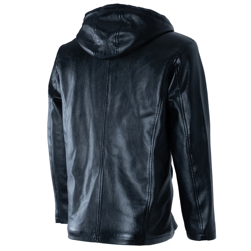 ChangNiu черные Куртки из искусственной кожи с длинными рукавами сезон осень-зима