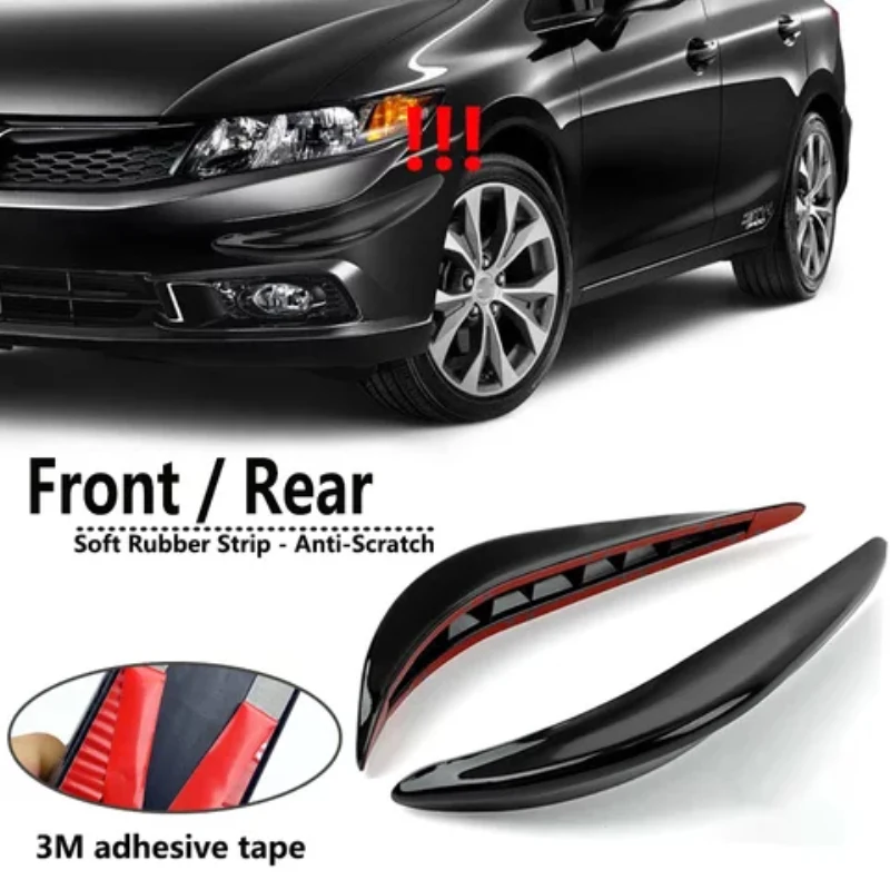 

Universal Rubber Car Bumper Corner Protector Stickers Molding Anti-Scratch 2PCS