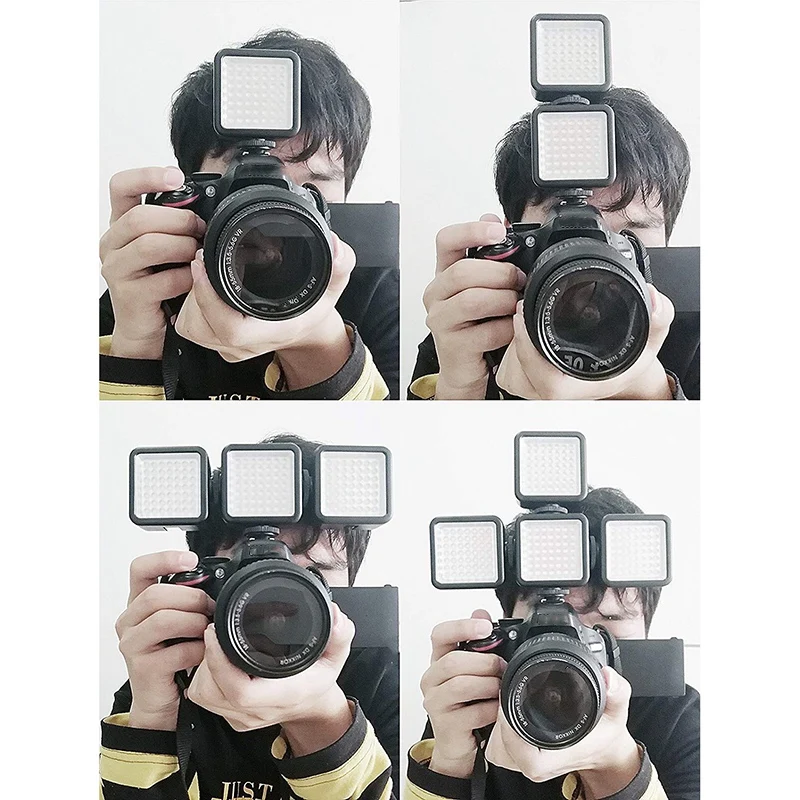 Bright LED Video Light 49 Led Camera Lighting Dimmable Portable Panel for Canon Nikon Sony and Other DLSR Cameras | Электроника