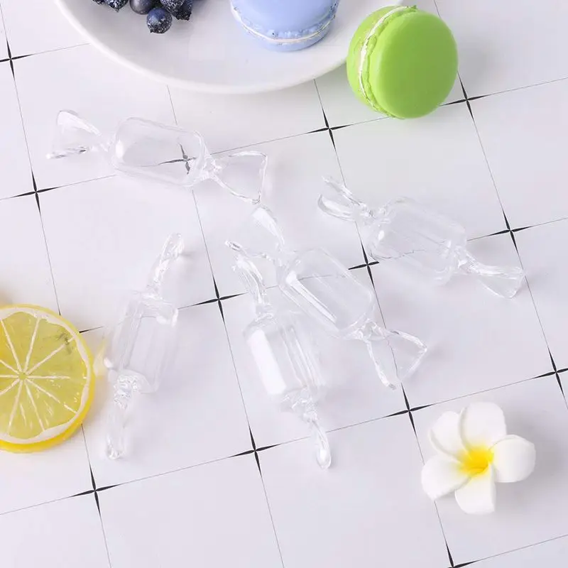 10Pcs Transparent Plastic Candy Box Clear Storage Container Wedding Party Favors | Дом и сад
