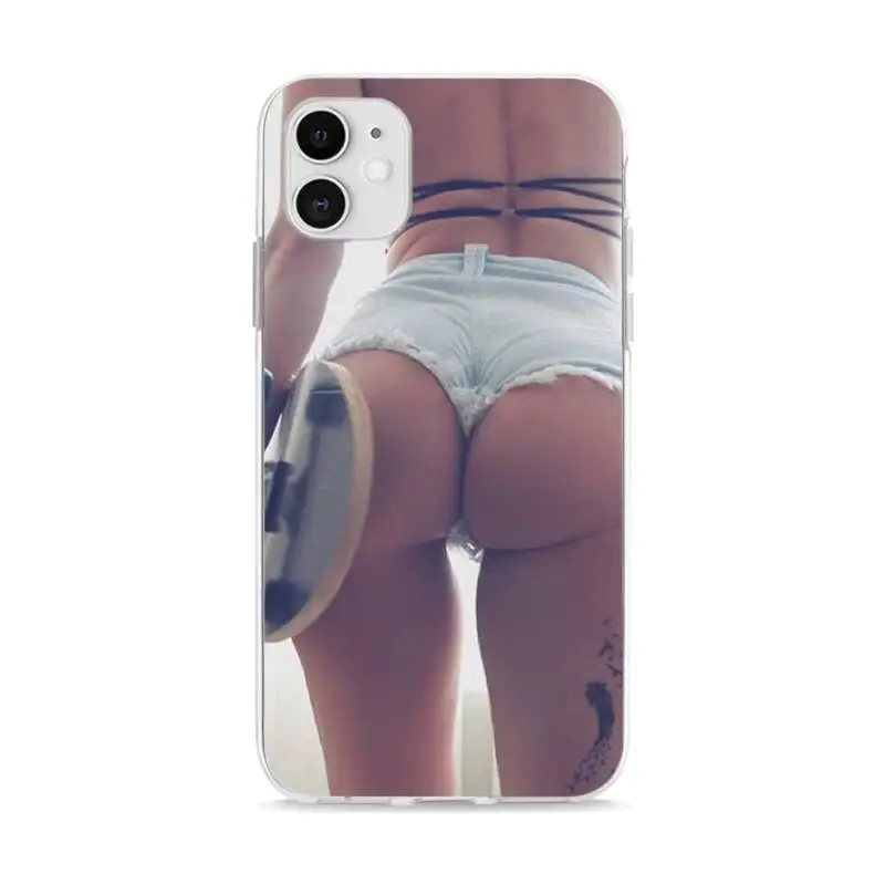 

Sexy Short Buttocks Fundas Coque Carcasa for IPhone 11 Pro Max Case XR XS 12 7 8 Plus SE 2020 Cover Accessories Cascos