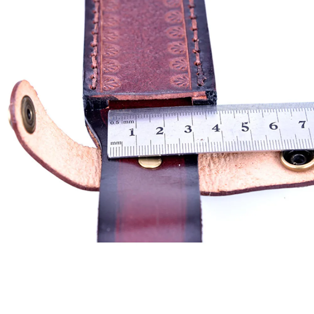 1 шт. чехол ручной работы из воловьей кожи первый слой кожаный прямой футляр