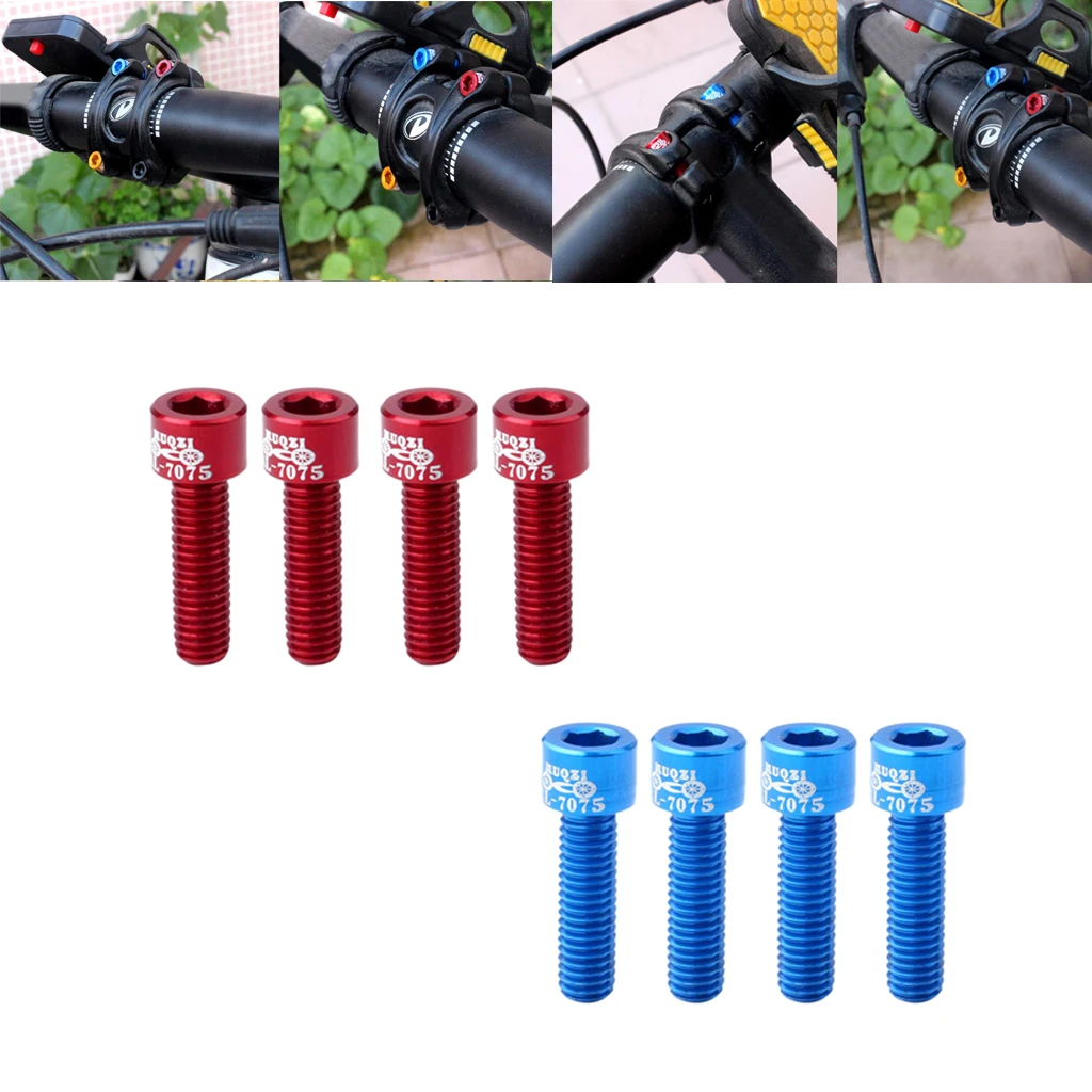 8 шт. легкий M5x17mm болты для велосипедной гарнитуры MTB дорожный велосипедный сплав