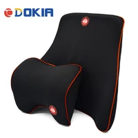 dokia soft car seat headrest neck pillow car seat back waist lumbar support cushion pillow for car and office chair accessories