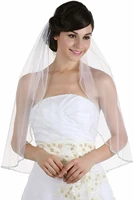 inform newly design ivorywhite 1 tiers waist length wedding bridal veil rhinestone edg