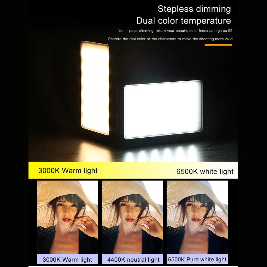 MAMEN светодиодный светильник для видео с регулируемой яркостью освещение