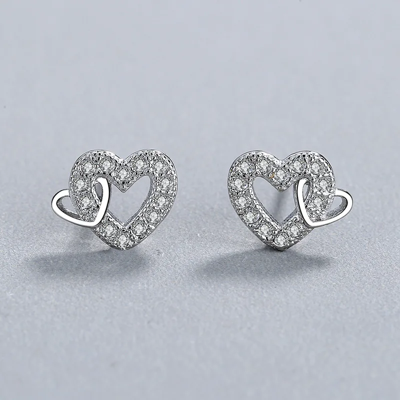 

Женские серьги-гвоздики из серебра 925 пробы, с кристаллами