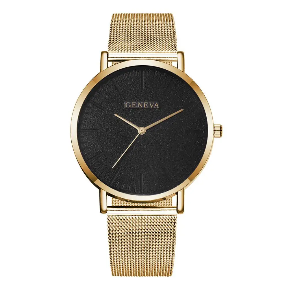 

2020 Simple Women Dress Watch Top Brand Rose Gold Luxury Stainless Steel Mesh Quartz Wristwatches Fashion Ladies Watches montre