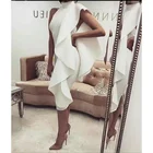 Короткие вечерние платья с высоким воротом атласная Простой Для женщин официальная Вечеринка платье на выпускной, Для женщин торжественное платье в наличии