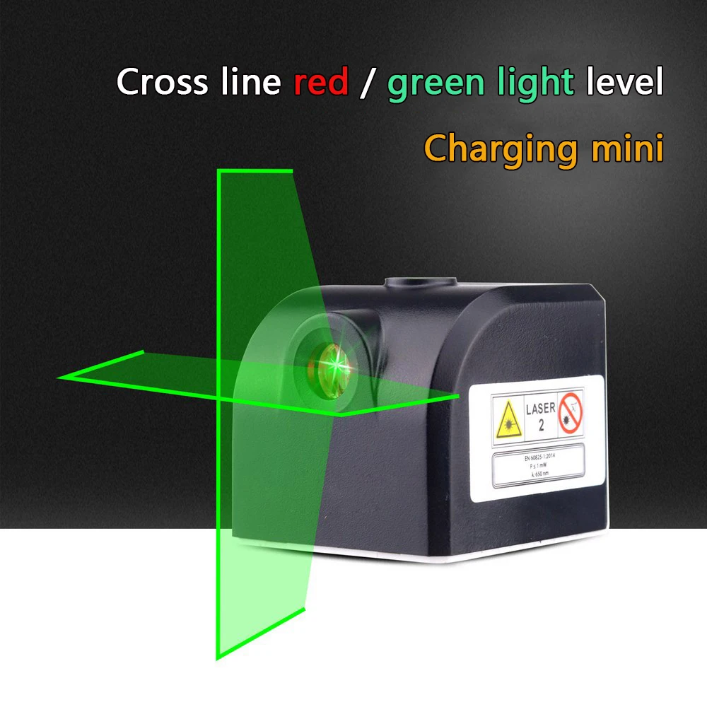 

Mini Cross Red Laser Levels LED indicator Meter 2 line 1 point 650nm Leveling Laser Instrument with Magnet fixation Supplies
