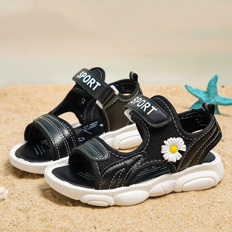 

Girls' sandals 2021 summer new fashion children's soft bottom net red sports children's sandals girls' summer shoes