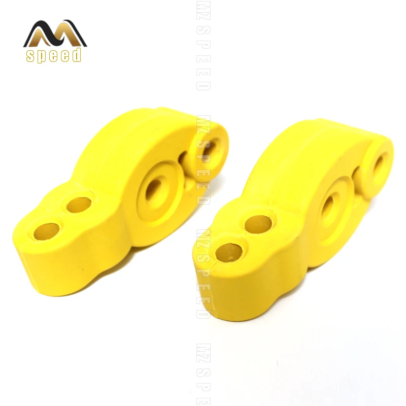 Автомобильные аксессуары 2 шт. 4 отверстия желтые Универсальные выхлопные трубы