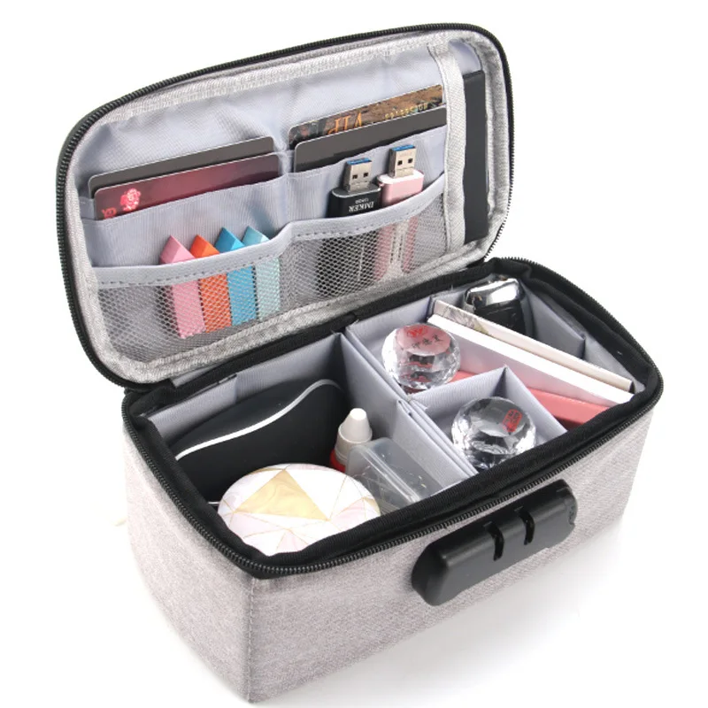 

Corporate financial seal storage bag portable document storage seal bag multi-cell official seal storage box
