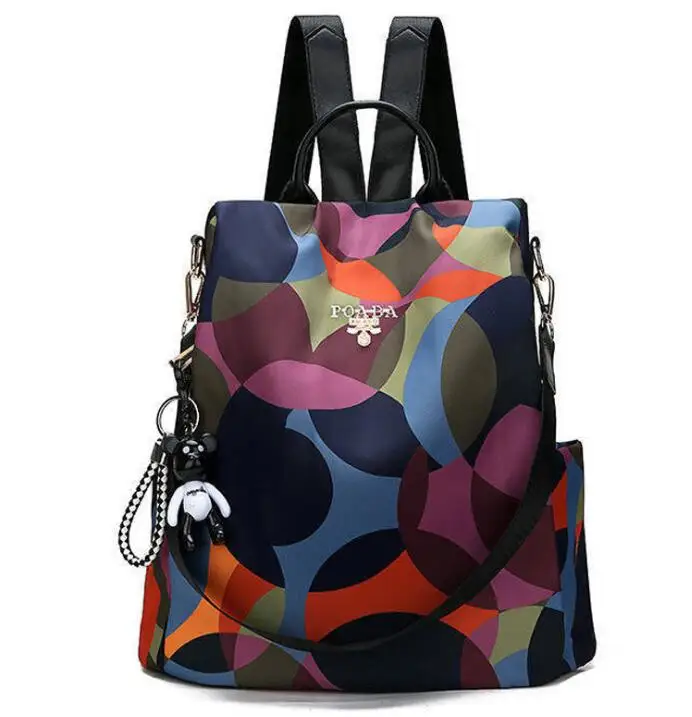 Camouflage metal Новинка, женские рюкзаки, Ретро стиль, Корея, фирменный дизайн, сумка для путешествий, Противоугонный рюкзак, нейлон, высокое качество, маленький рюкзак ZZL188 - Цвет: Camouflage metal