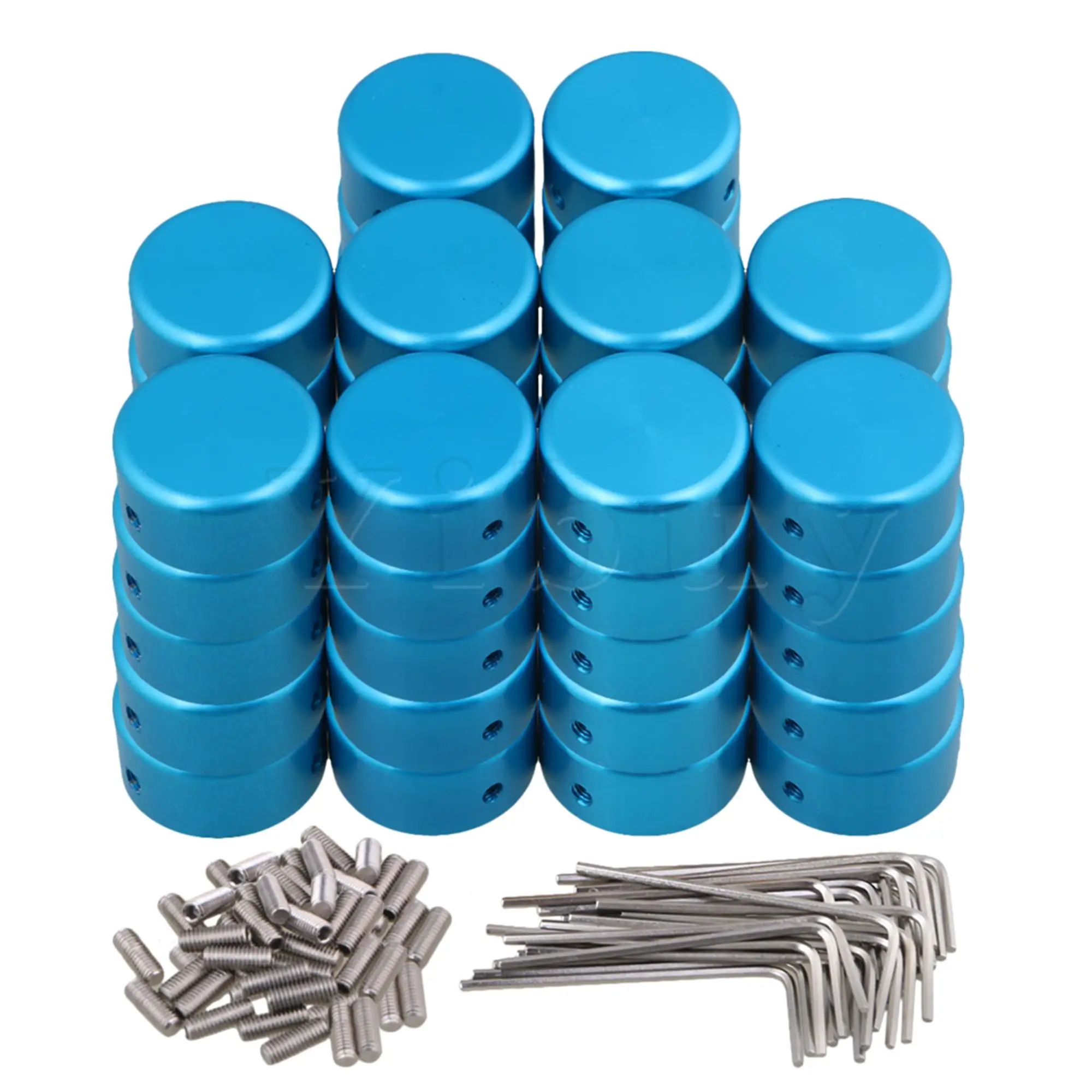 

Yibuy 50x синие гитарные эффекты аксессуары Stomp Переключатель педаль коробка ножной металл