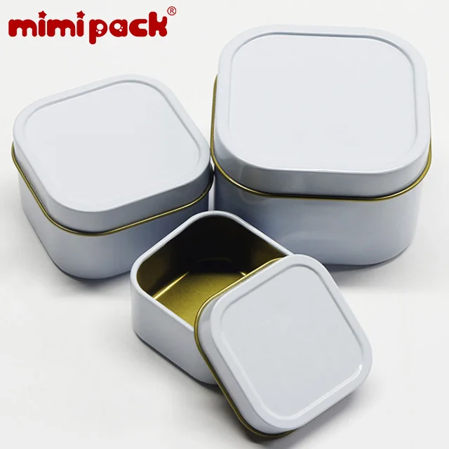 24 шт mimipack квадратной формы жестяная банка рождественские контейнеры для