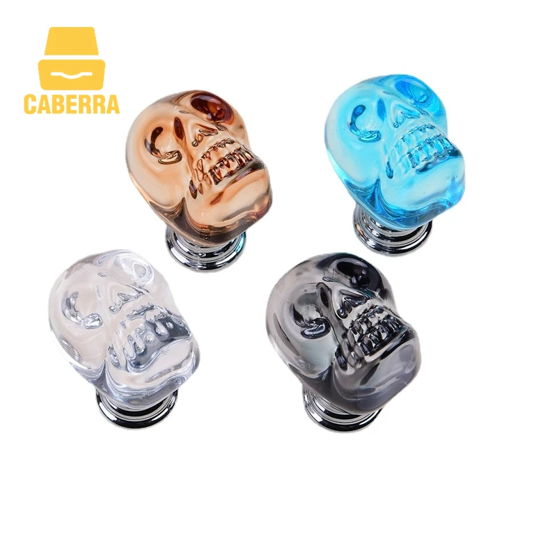 

Crystal Knob Skull Shaped Handles Kitchen Cabinet Storage Handles For Cabinets And Drawers Furniture Handles Wardrobe Pulls