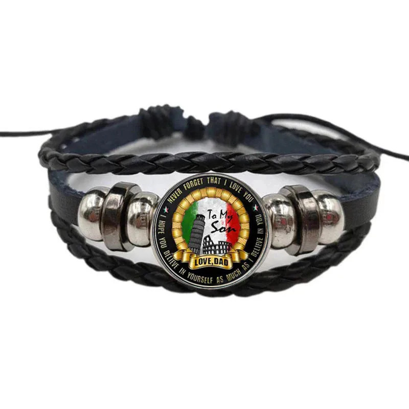 

Hot Bracelet Details Martial Arts Leather Bracelet Gifts For Sons Gifts For Dads Handmade Picture Customization