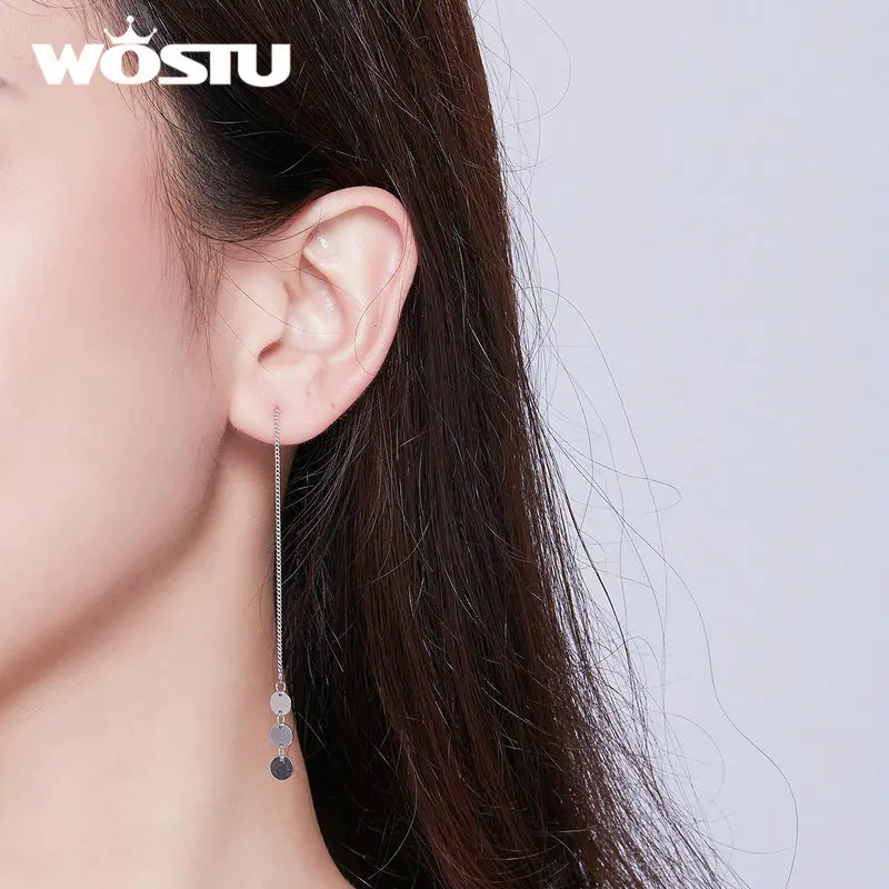 Серьги-подвески женские из серебра 100% пробы с блестками | Украшения и аксессуары