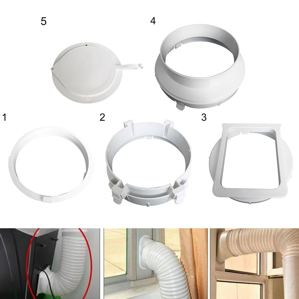 Air Conditioner Interface Durable Portable Exhaust Duct Pipe Hose Interface Easy Install Home Connector Accessories