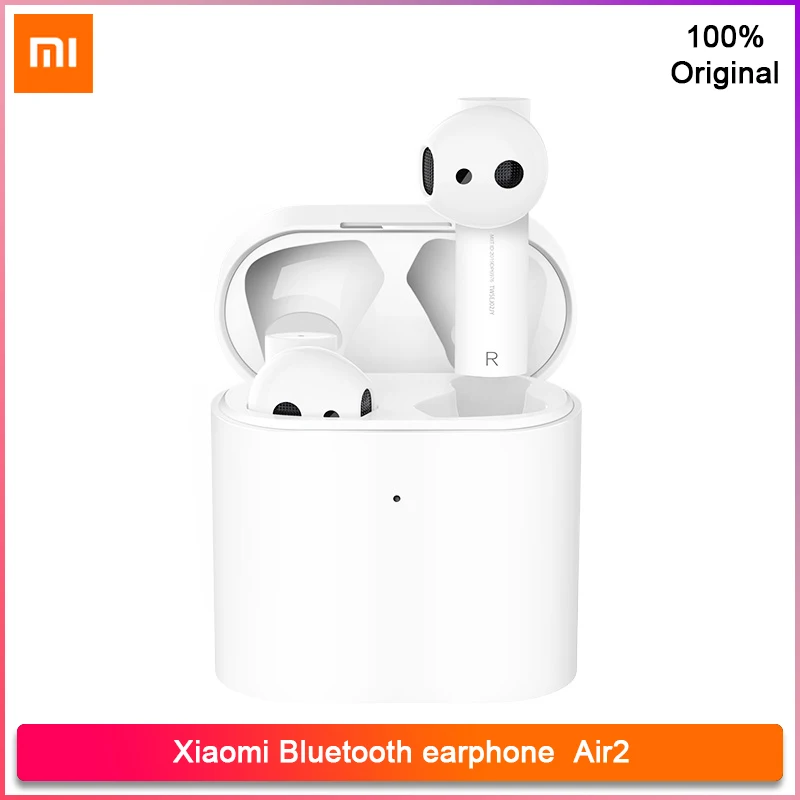 Оригинальные Bluetooth наушники Xiaomi Air2 Airdots Pro 2 TWS с обнаружением музыки 5 0 настоящие