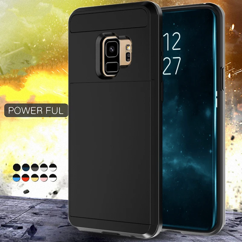 Гибридный жесткий чехол для Samsung A3 A5 A7 J3 J5 J7 2016 2017 Galaxy S9 S8 Plus S7 S6 Edge S5 S4 чехол|Бамперы|