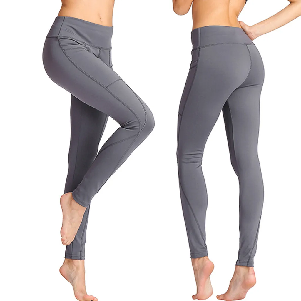 Высокое качество обтягивающие женские штаны для тренировок йоги леггинсы с