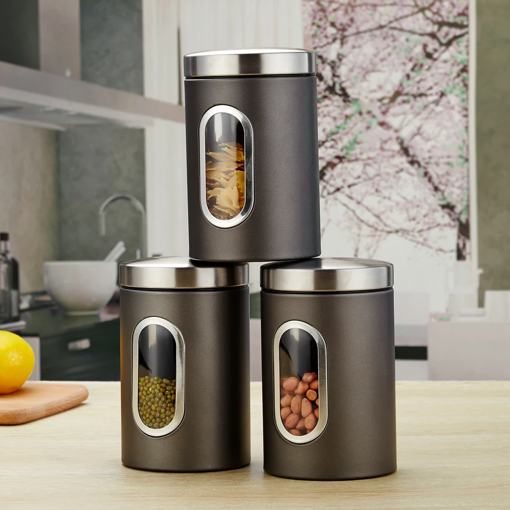 

3 шт./набор, контейнер для хранения пищевых продуктов с крышками