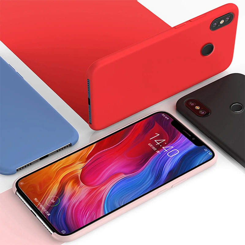 Для Xiaomi mi 8 Lite чехол жидкий микрофибра силикон мягкий противоударный защитный чехол-накладка для Xiaomi mi 8 mi 6 6X A2 чехол