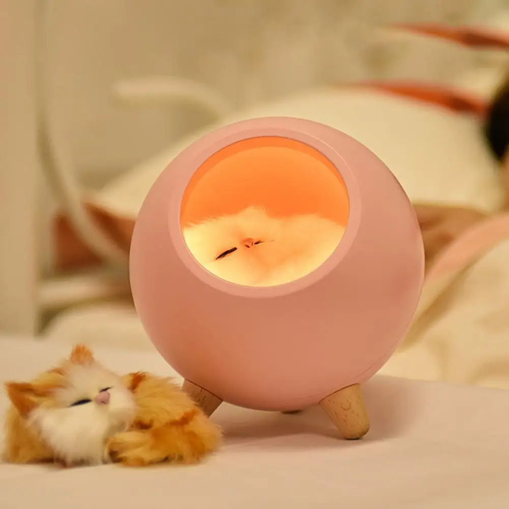 

Night Light Round Eye-protecting ABS Multipurpose Desk Lamp for Bedroom Desk Lamp Night Light