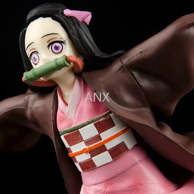 

13CM Action Anime Demon Slayer Kamado Nezuko Figure PVC Collection Peripherals Doll Model Toy Unisex Gifts For Children