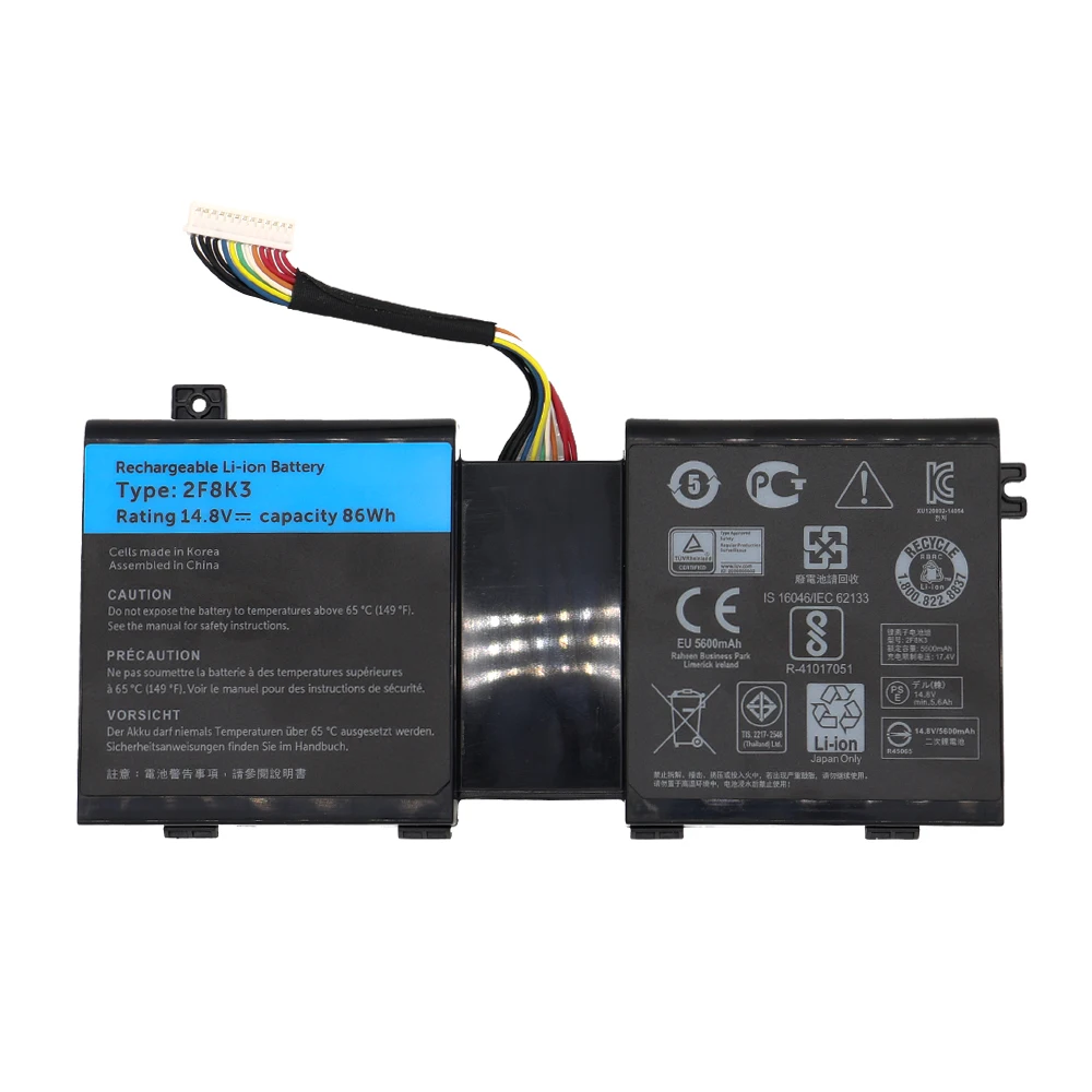 Аккумулятор для ноутбука DELL Alienware 17 17X 18 18X M18X M17X ALW18D-1788 KJ2PX G33TT 0KJ2PX 0NU209 Tablet 14 8 V 86WH 2F8K3