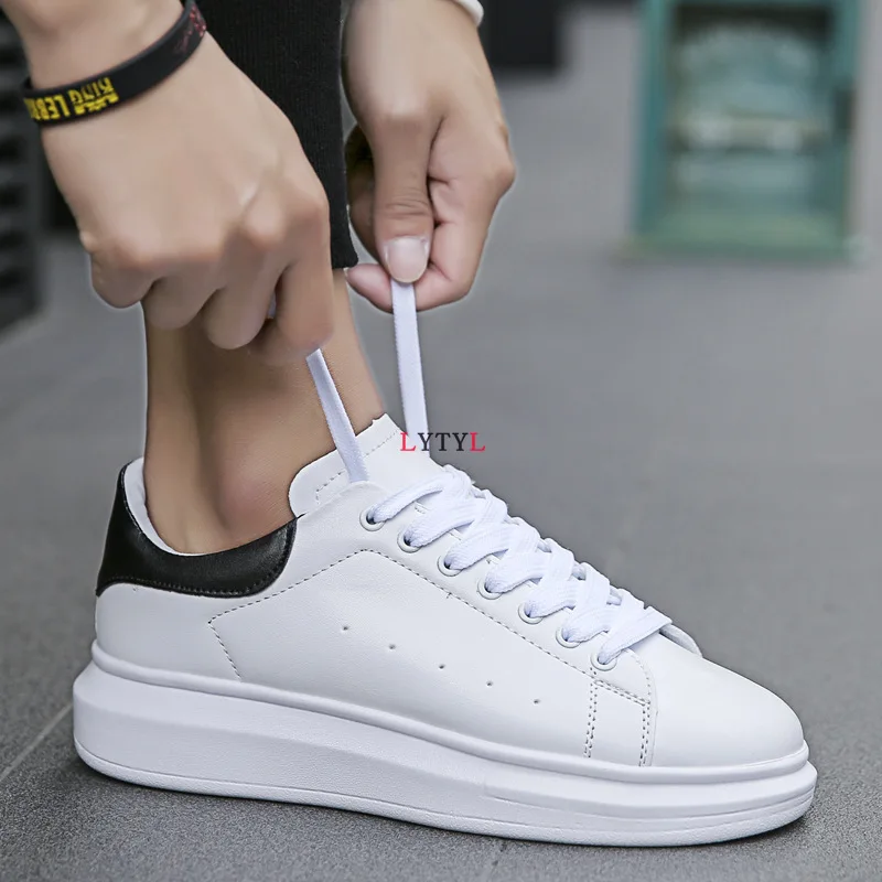 

New Designer Sneakers Men Casual Shoes Split Leather Men Zapatillas Fashion Chaussure Homme Plus Size Comfortable Footwear AA-03