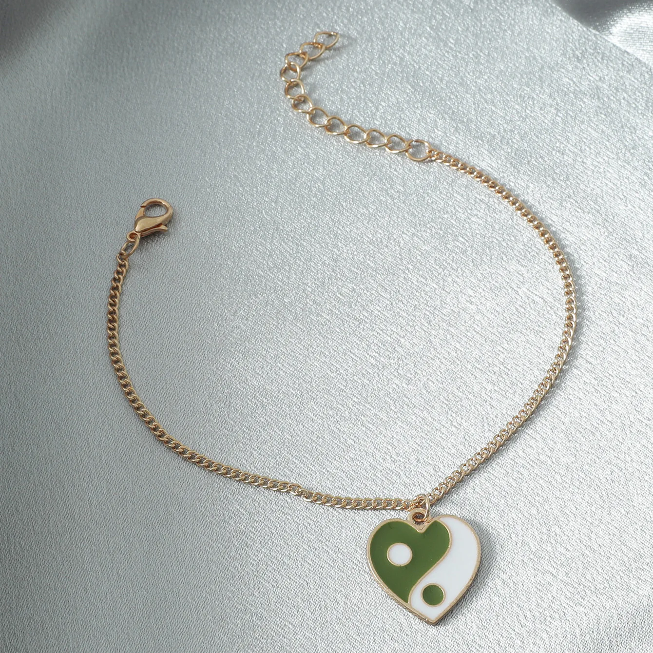 Модные Роскошные Симпатичные/романтичные браслеты на ногу в форме сердца для